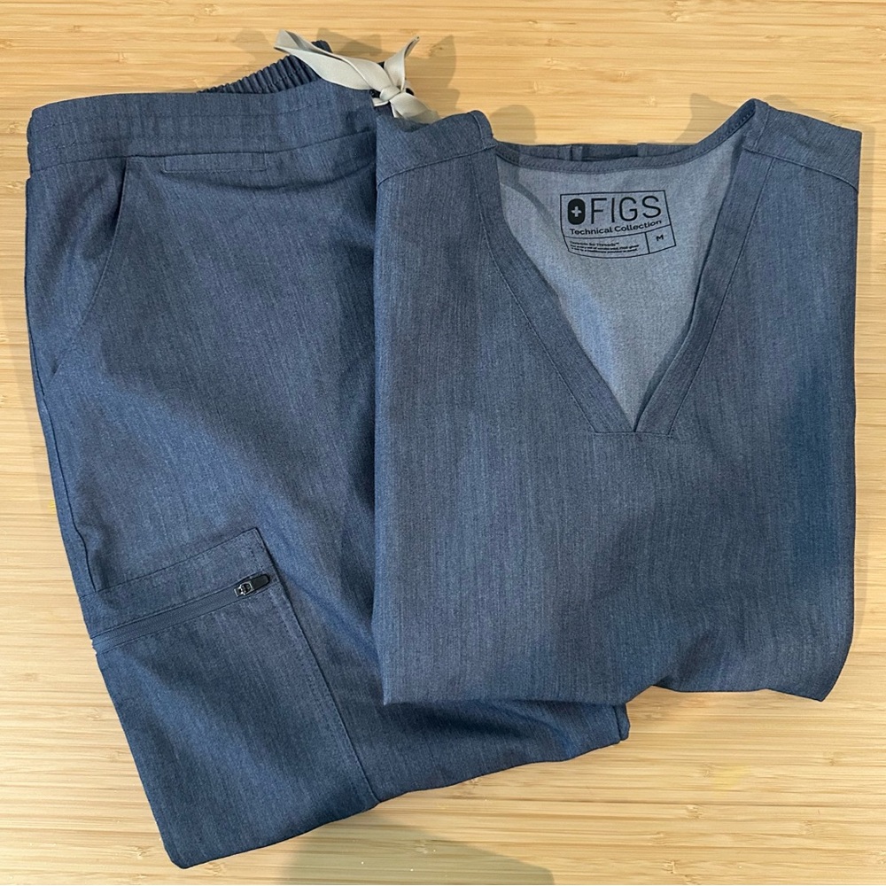 Figs HEATHER DENIM Set